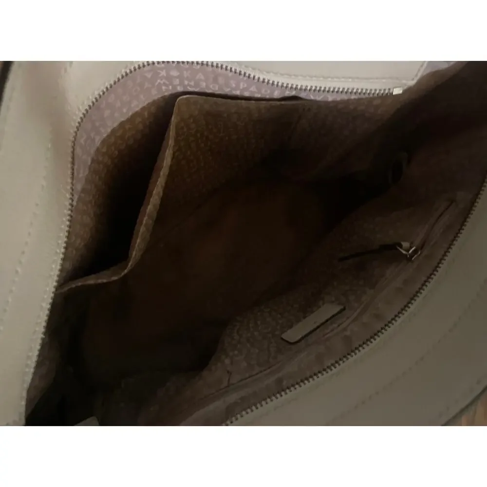 KATE SPADE Patterson Drive Geraldine Bag MINIMALIST Beige Leather Tote Purse
